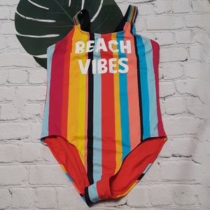 Wonder Nation Girl's One Piece Bathing Suit.